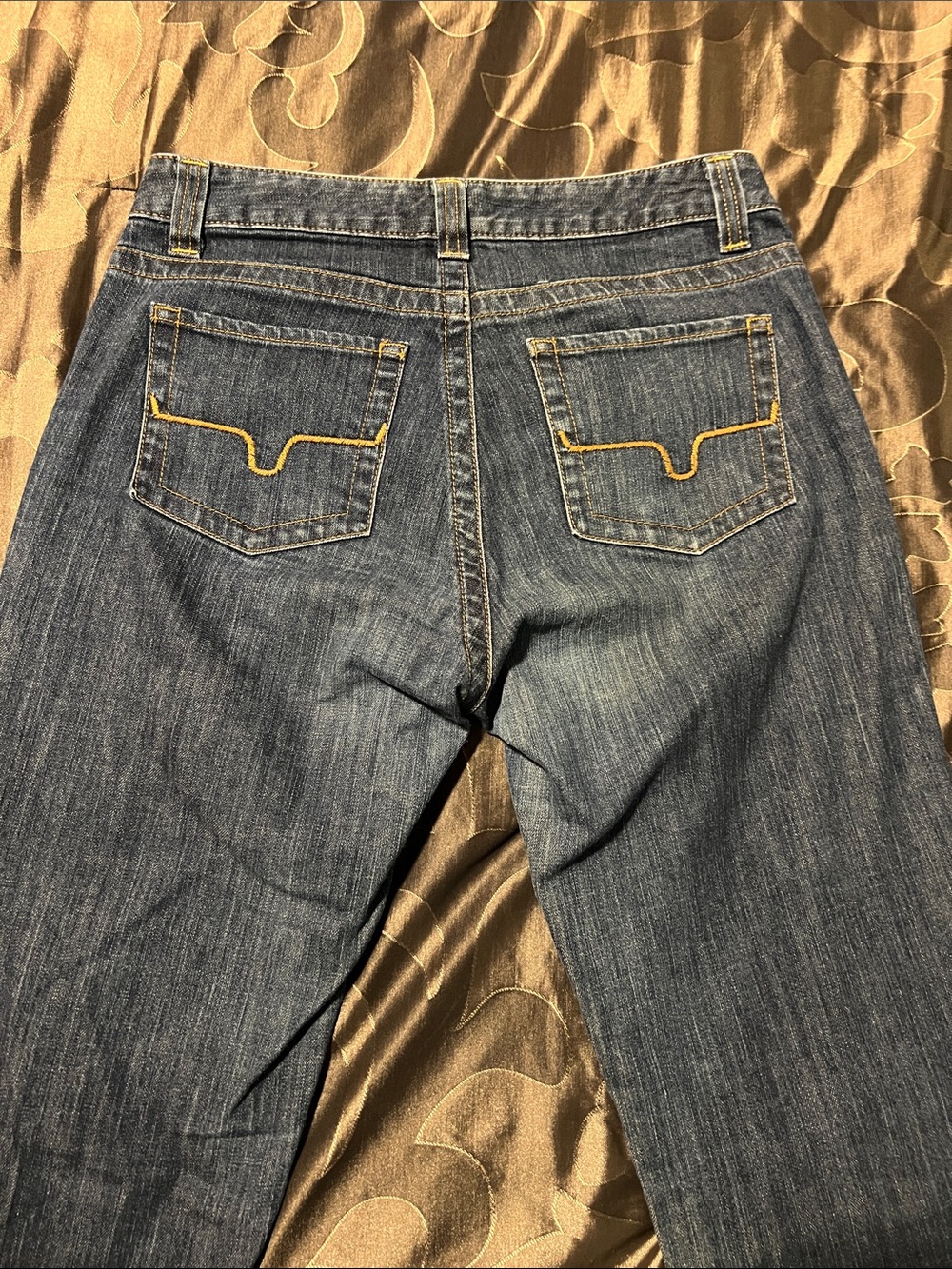 Kimes Ranch Betty Mid Rise Dark Wash Blue Denim Jeans Straight/Boot Women’s 8/36 - Picture 2 of 13